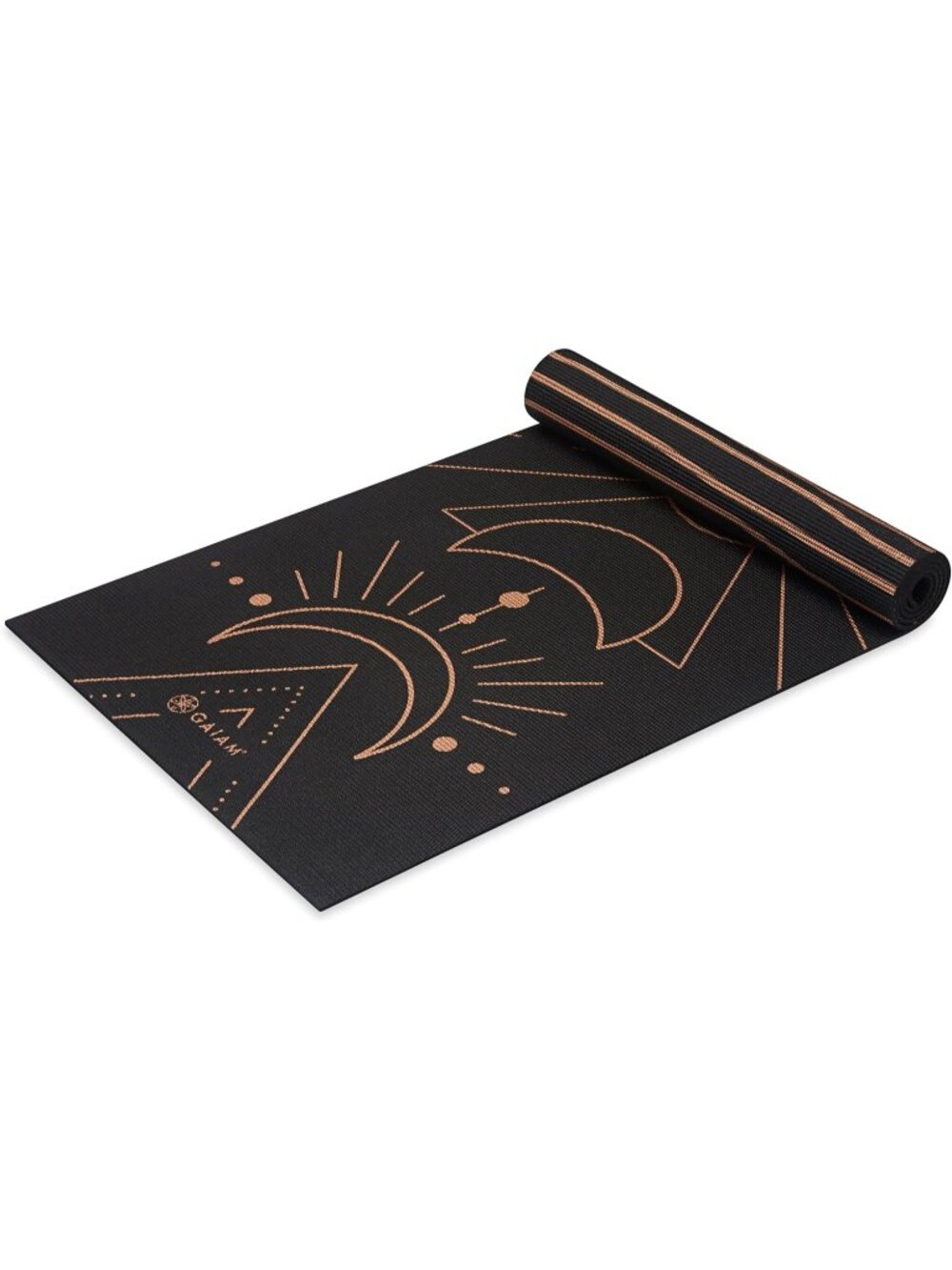 New Gaiam Yoga Mat - Premium 6mm Print Reversible Extra Thick Non Slip Exercise